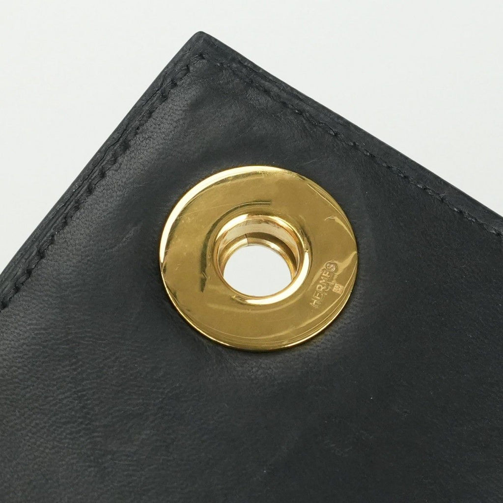 Hermes Piano 25 Tote Noir Black Gold Handbag — view 9
