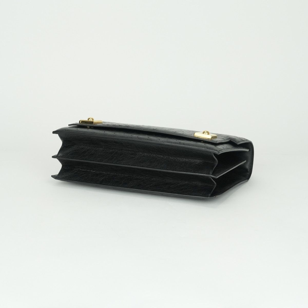 Hermes Piano 25 Tote Noir Black Gold Handbag — view 5