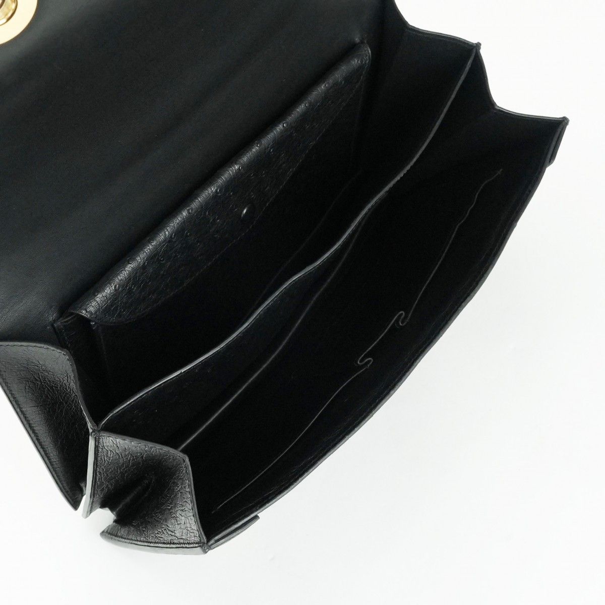 Hermes Piano 25 Tote Noir Black Gold Handbag — view 6