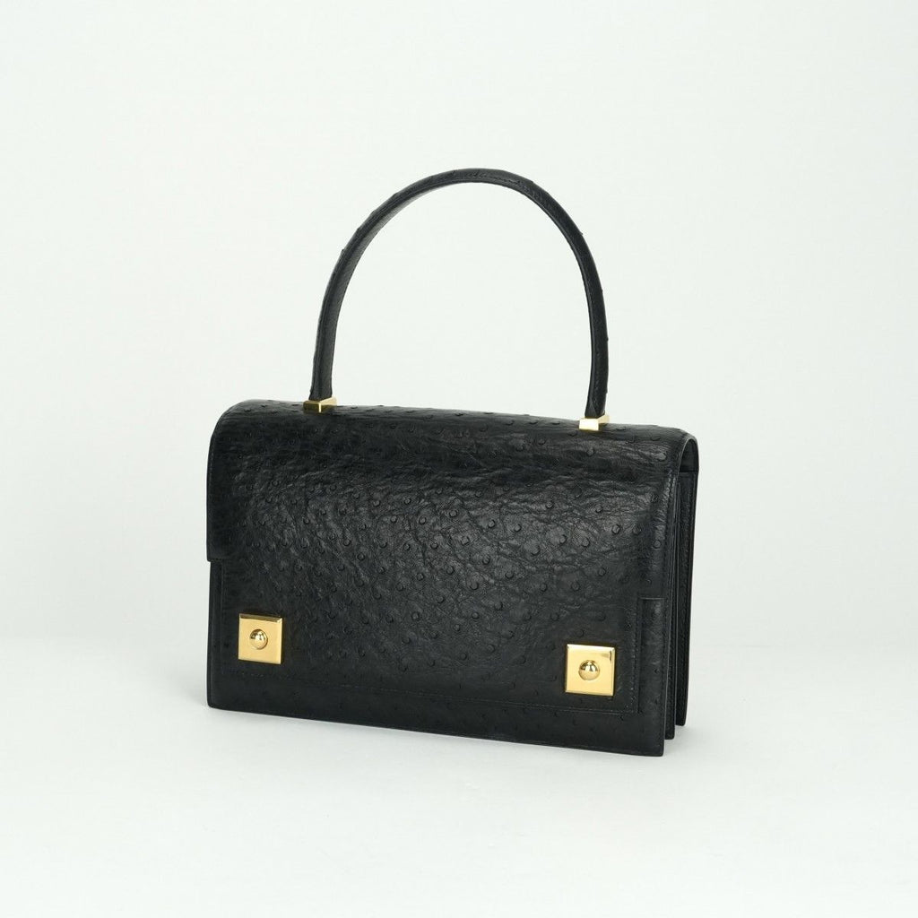 Hermes Piano 25 Tote Noir Black Gold Handbag — view 3
