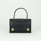 Hermes Piano 25 Tote Noir Black Gold Handbag