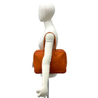 Hermes Plume 32 Vo Garibaldi Leather Mini Boston Bag Orange — view 2