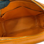 Hermes Plume 32 Vo Garibaldi Leather Mini Boston Bag Orange — view 9