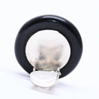 Chanel CC Logo Earrings 99 Resin Metal White Black Bicolor — view 5