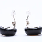 Chanel CC Logo Earrings 99 Resin Metal White Black Bicolor — view 7