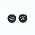 Chanel CC Logo Earrings 00 Resin Rhinestone Black