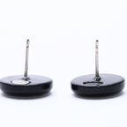 Chanel CC Logo Earrings 00 Resin Rhinestone Black — view 7