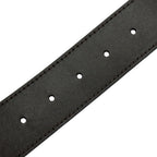 Louis Vuitton Belt Leather Ceinture Reversible Black Brown Silver Logo Adult — view 4