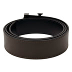 Louis Vuitton Belt Leather Ceinture Reversible Black Brown Silver Logo Adult — view 2