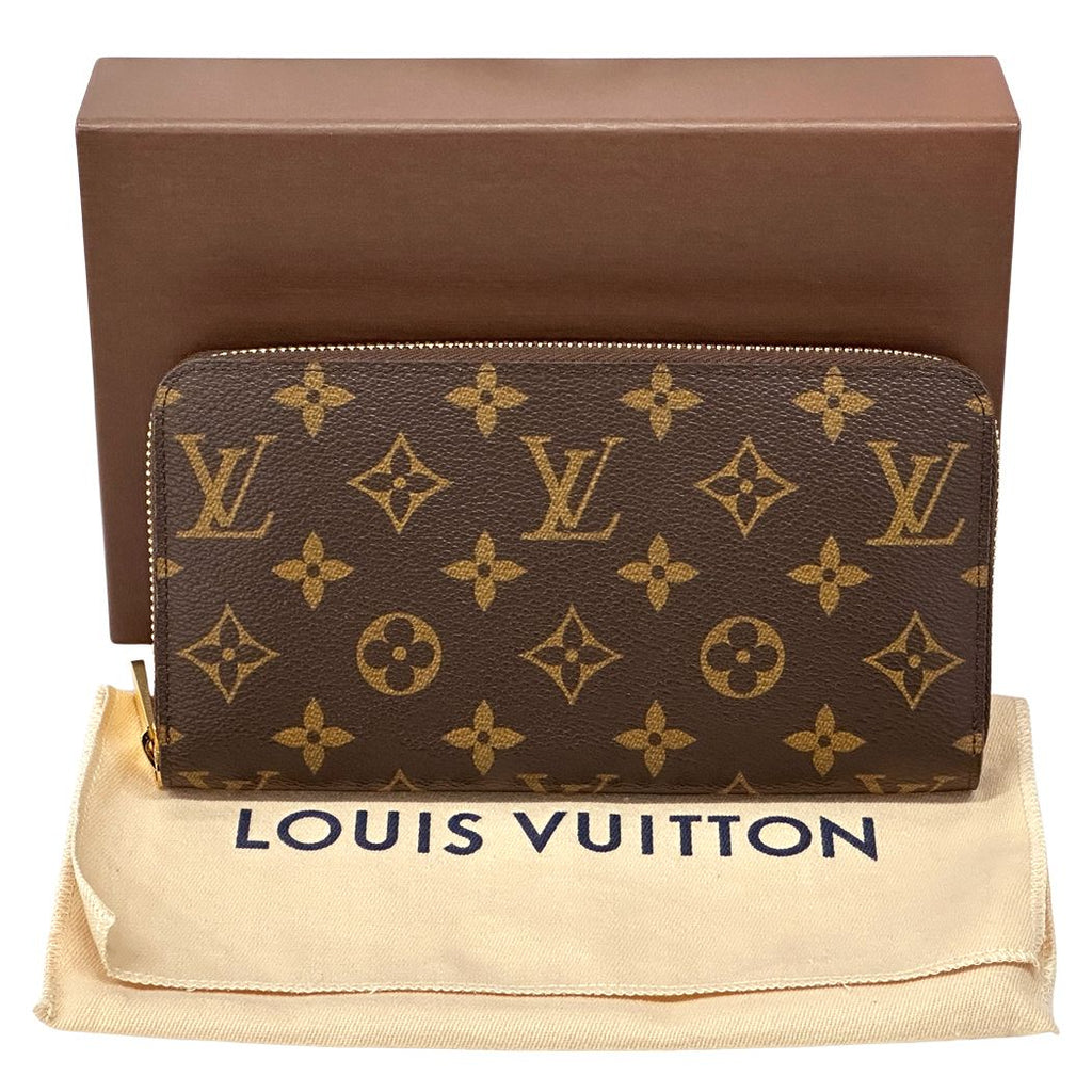 Louis Vuitton Wallet Monogram Zippy Brown Zip Around Logo Large Adult — view 7