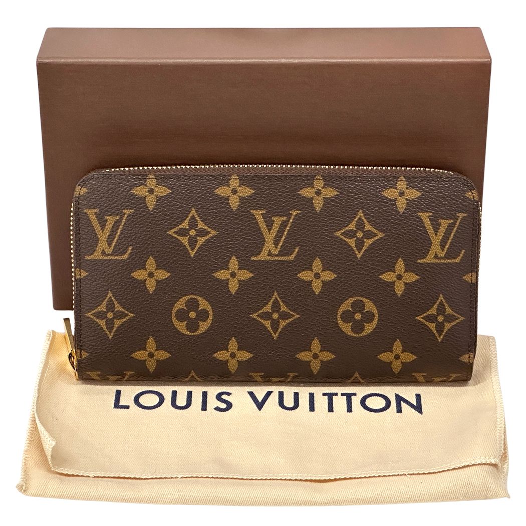 Louis Vuitton Wallet Monogram Zippy Brown Zip Around Logo Large Adult — view 7