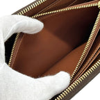 Louis Vuitton Wallet Monogram Zippy Brown Zip Around Logo Large Adult — view 5