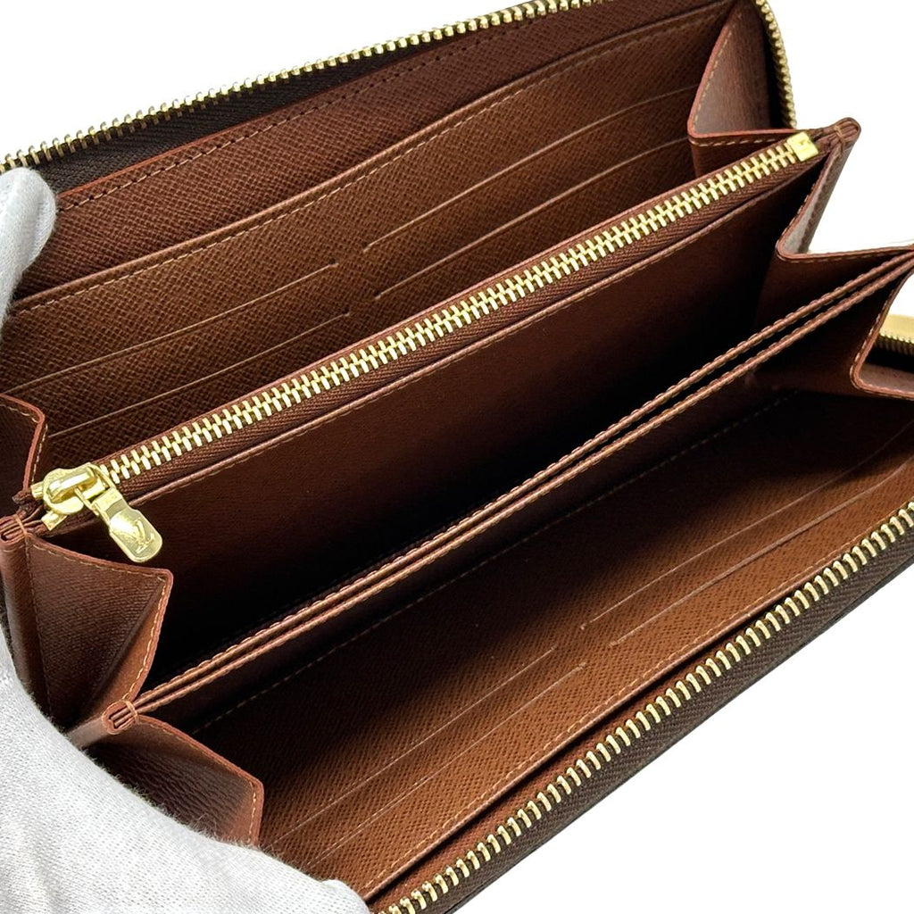 Louis Vuitton Wallet Monogram Zippy Brown Zip Around Logo Large Adult — view 4