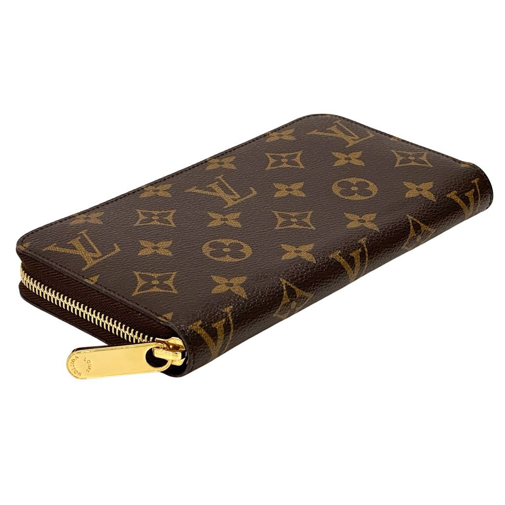 Louis Vuitton Wallet Monogram Zippy Brown Zip Around Logo Large Adult — view 3