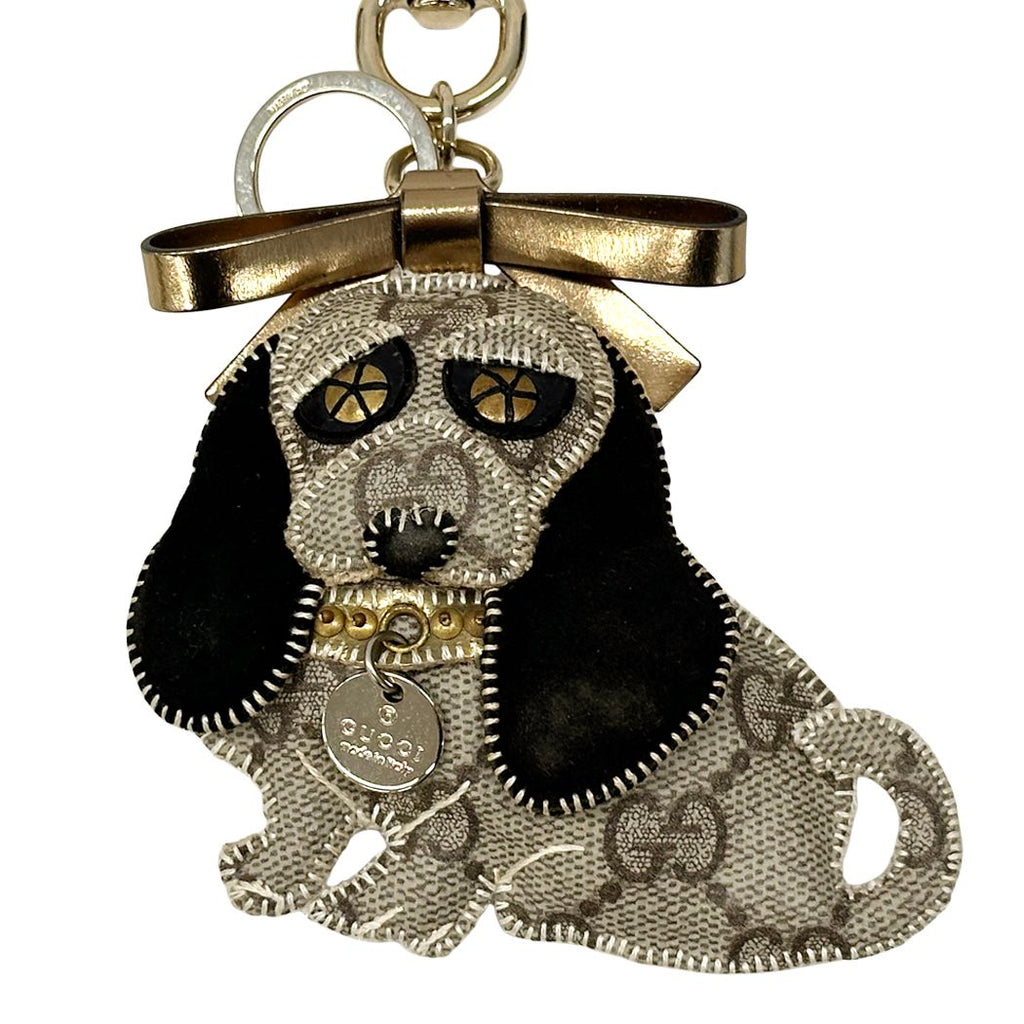 Gucci Key Holder Ori Beagle Brown Black Gold — view 2