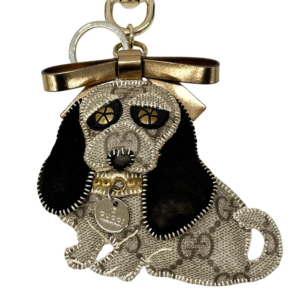 Gucci Key Holder Ori Beagle Brown Black Gold — view 2