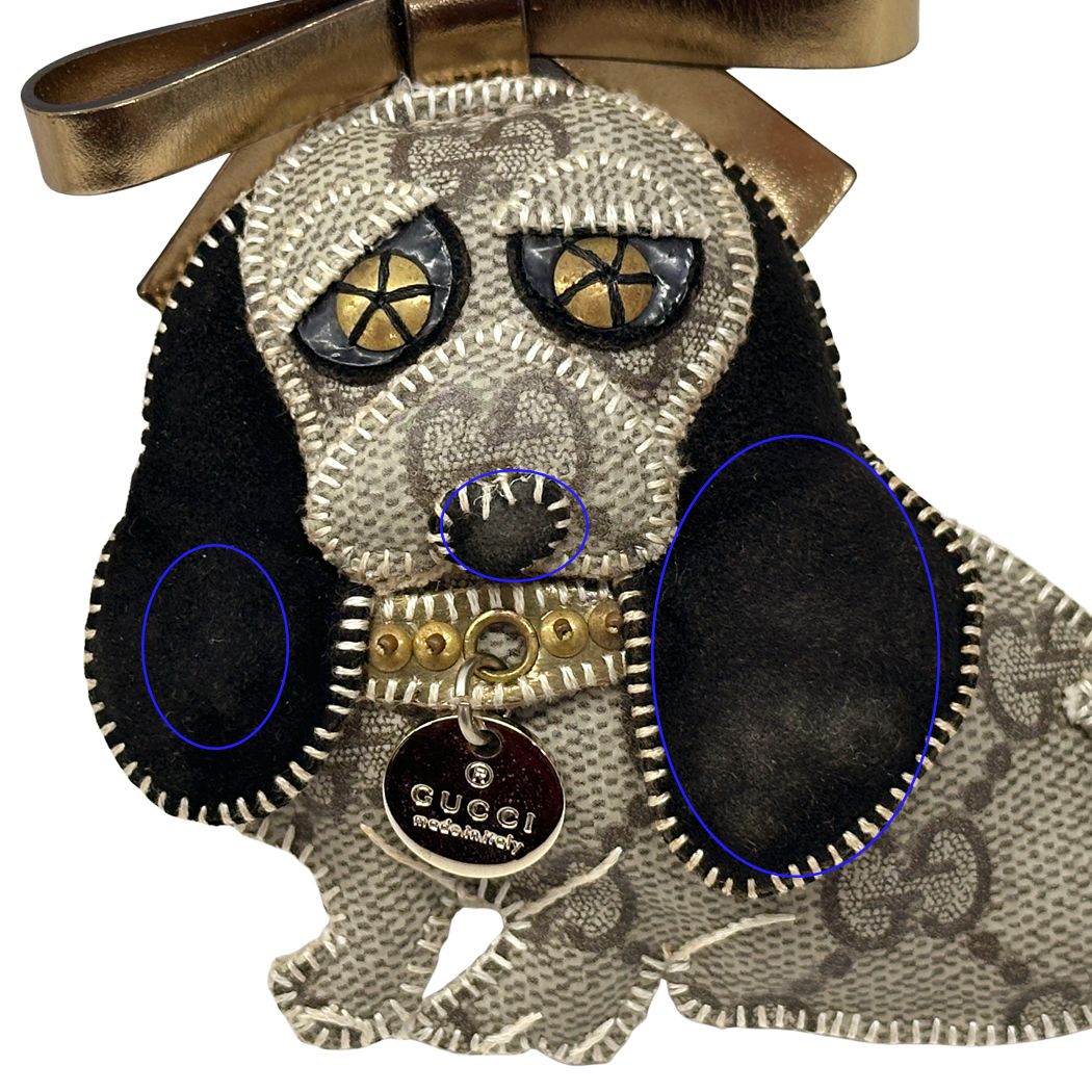 Gucci Key Holder Ori Beagle Brown Black Gold — view 7