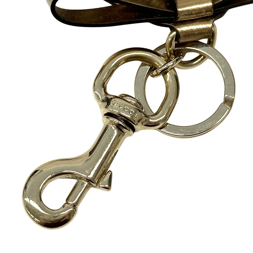 Gucci Key Holder Ori Beagle Brown Black Gold — view 6