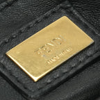 Fendi Peekaboo Small Mini Bag Tote Leather Black Gold 2-Way — view 9