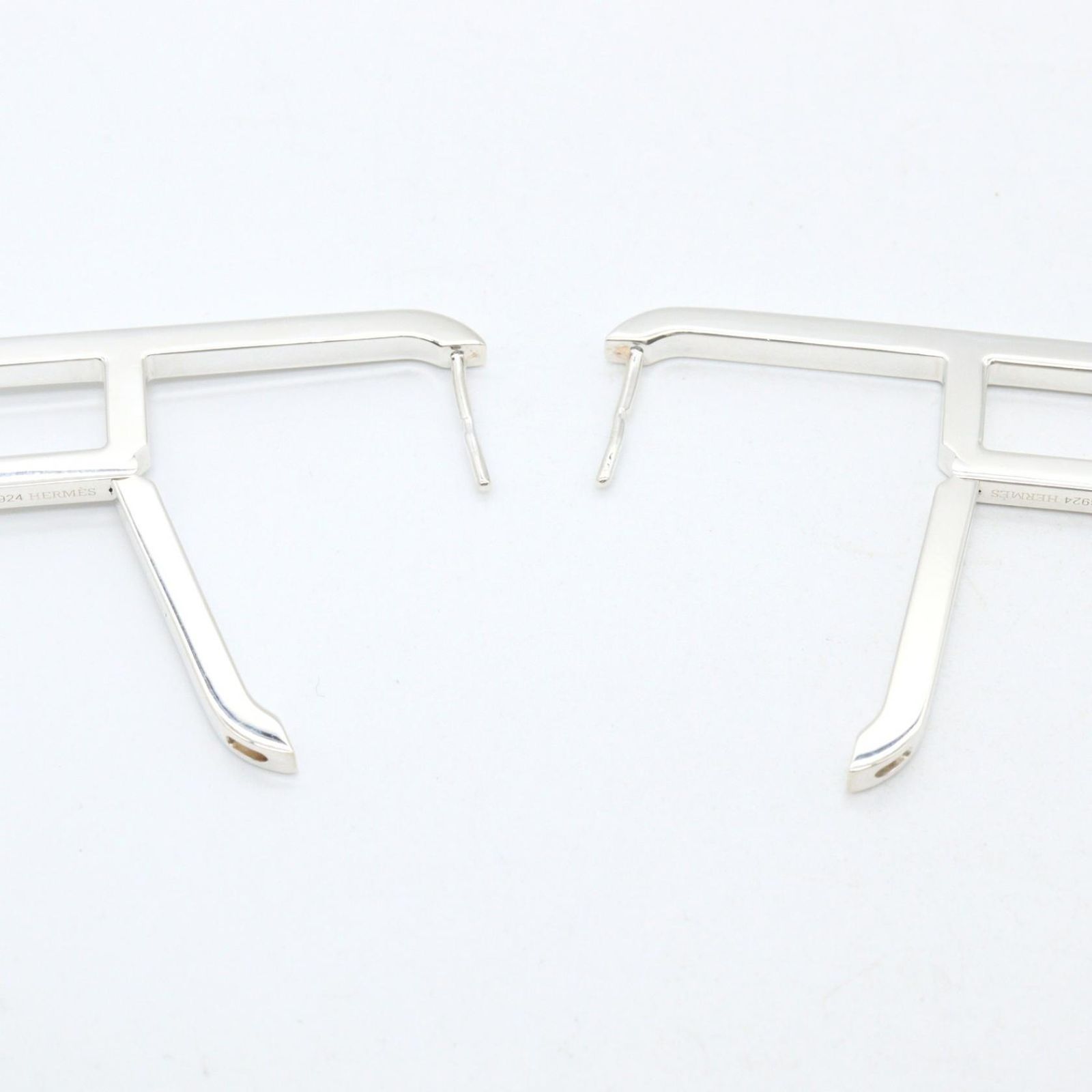 Hermes Earrings Chaine D'ancre 925 Sterling Silver — view 4
