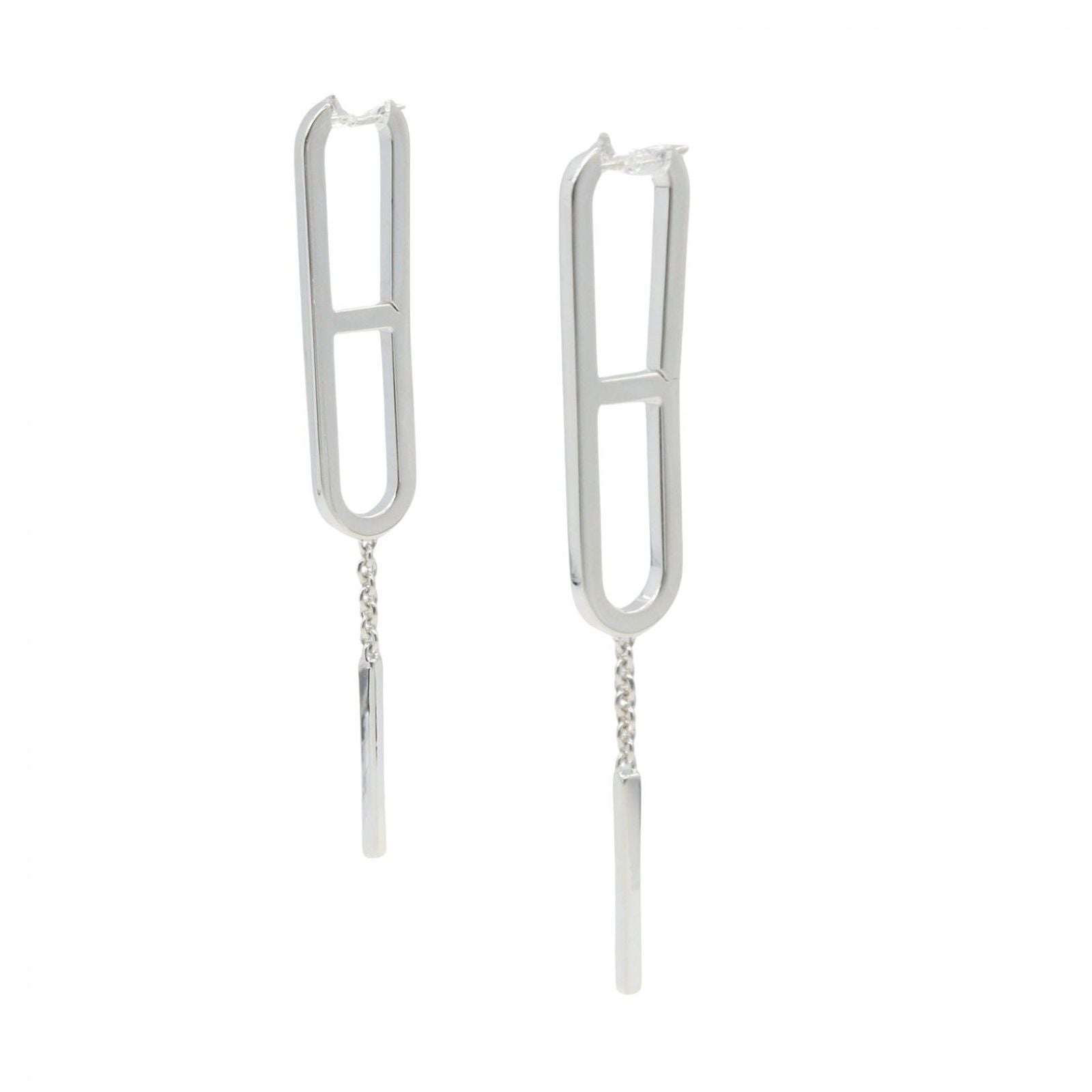 Hermes Earrings Chaine D'ancre 925 Sterling Silver — view 2