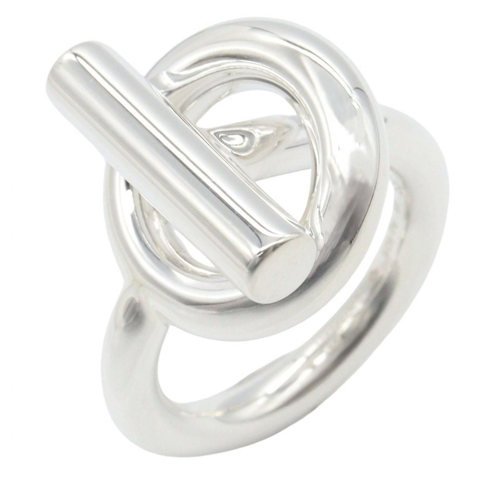 Hermes Ring Echappee MM 925 Sterling Silver