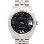 Rolex Watch Datejust VI Diamond Boys Aubergine 18k White Gold Stainless Steel