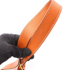 Celine Shoulder Bag Macadam Brown Dark Canvas Leather — view 9