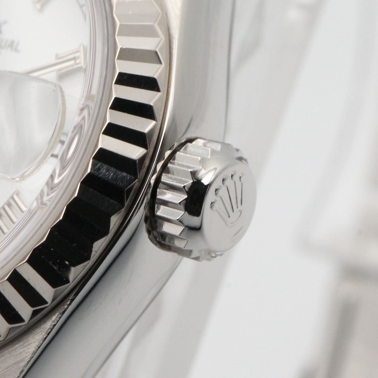 Rolex Datejust Number WH RO 18k White Gold Stainless Steel — view 6