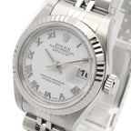 Rolex Datejust Number WH RO 18k White Gold Stainless Steel — view 3