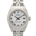 Rolex Datejust Number WH RO 18k White Gold Stainless Steel