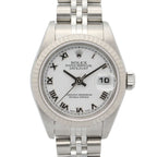 Rolex Datejust Number WH RO 18k White Gold Stainless Steel