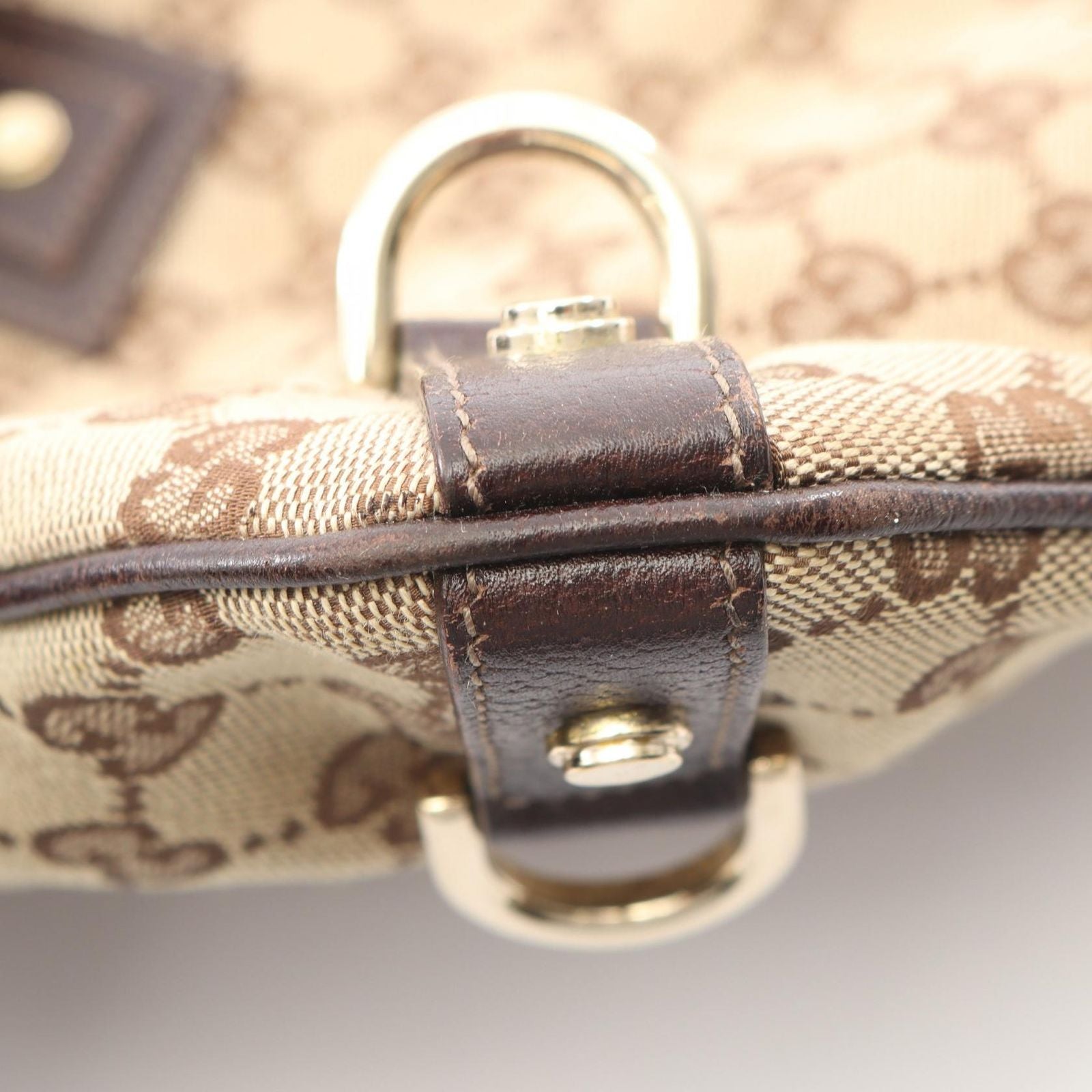 Gucci Shoulder Bag Abbey GG Canvas Beige Brown — view 8