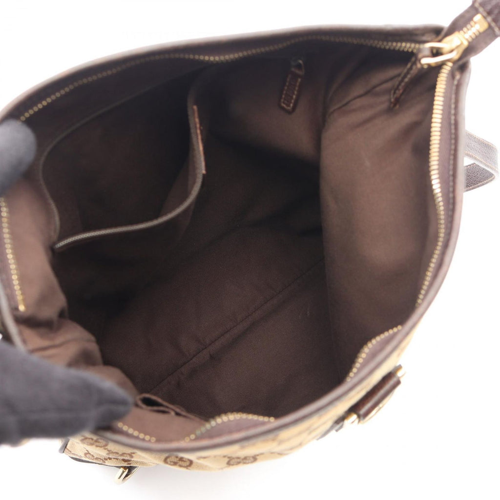 Gucci Shoulder Bag Abbey GG Canvas Beige Brown — view 3