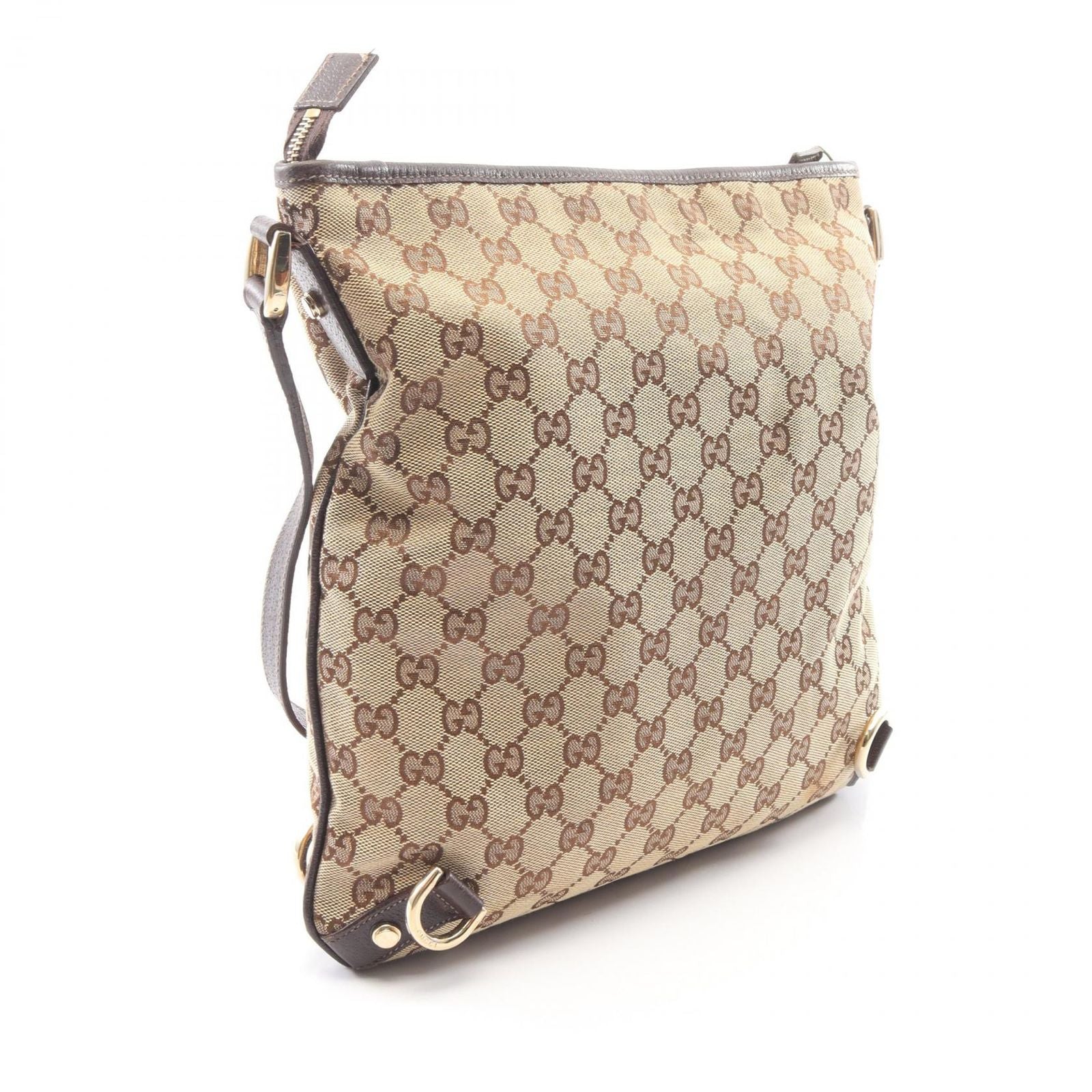 Gucci Shoulder Bag Abbey GG Canvas Beige Brown — view 2