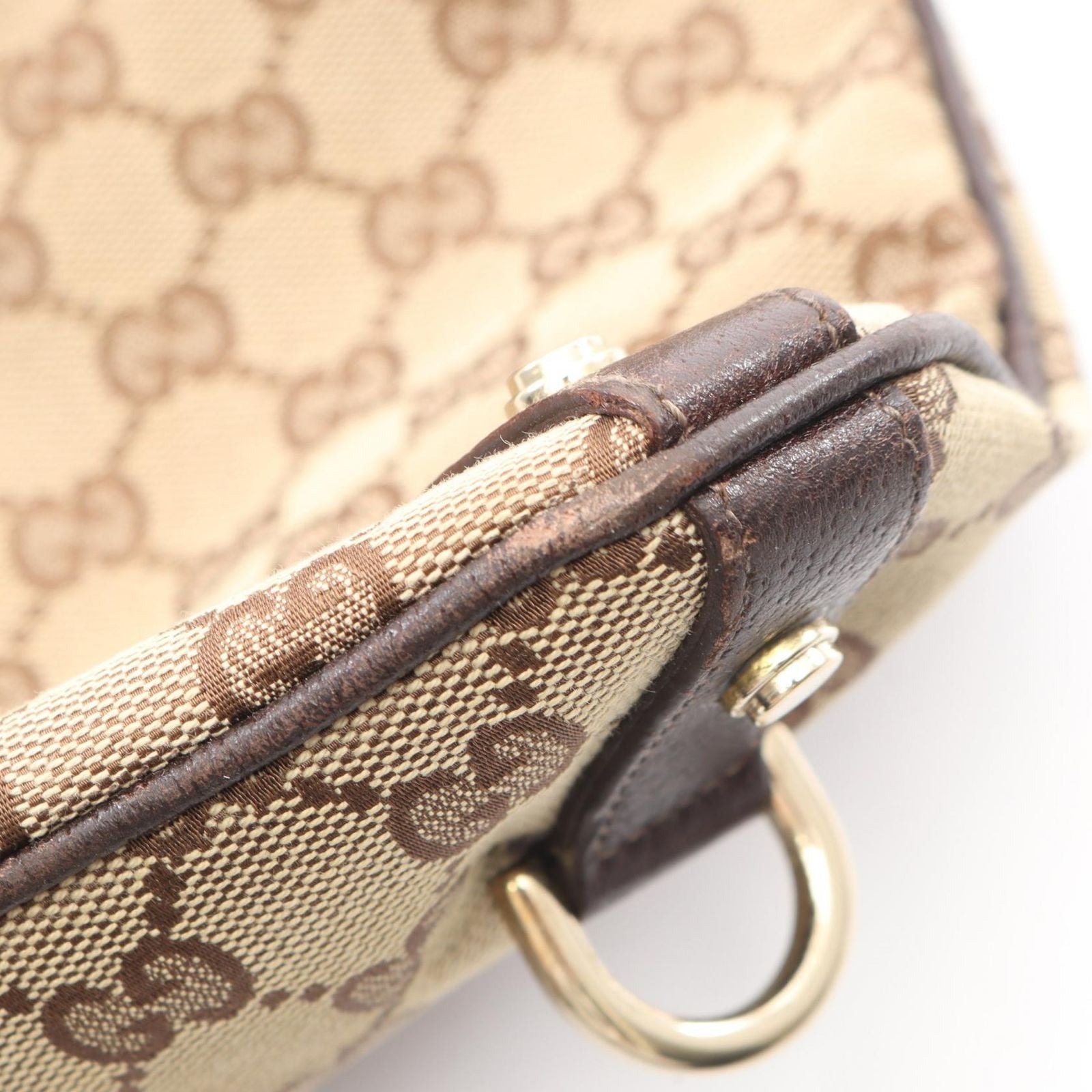 Gucci Shoulder Bag Abbey GG Canvas Beige Brown — view 9