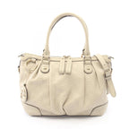 Gucci Handbag 2-Way Ivory Leather Guccissima Shoulder