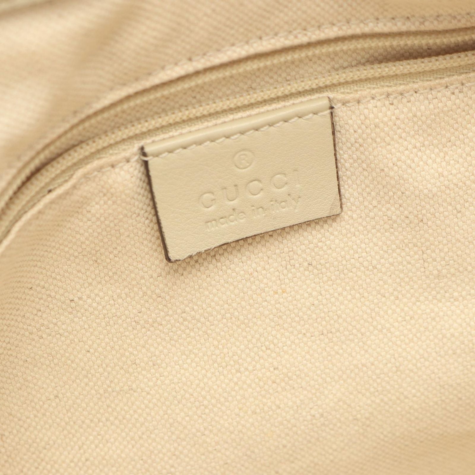 Gucci Handbag 2-Way Ivory Leather Guccissima Shoulder — view 4