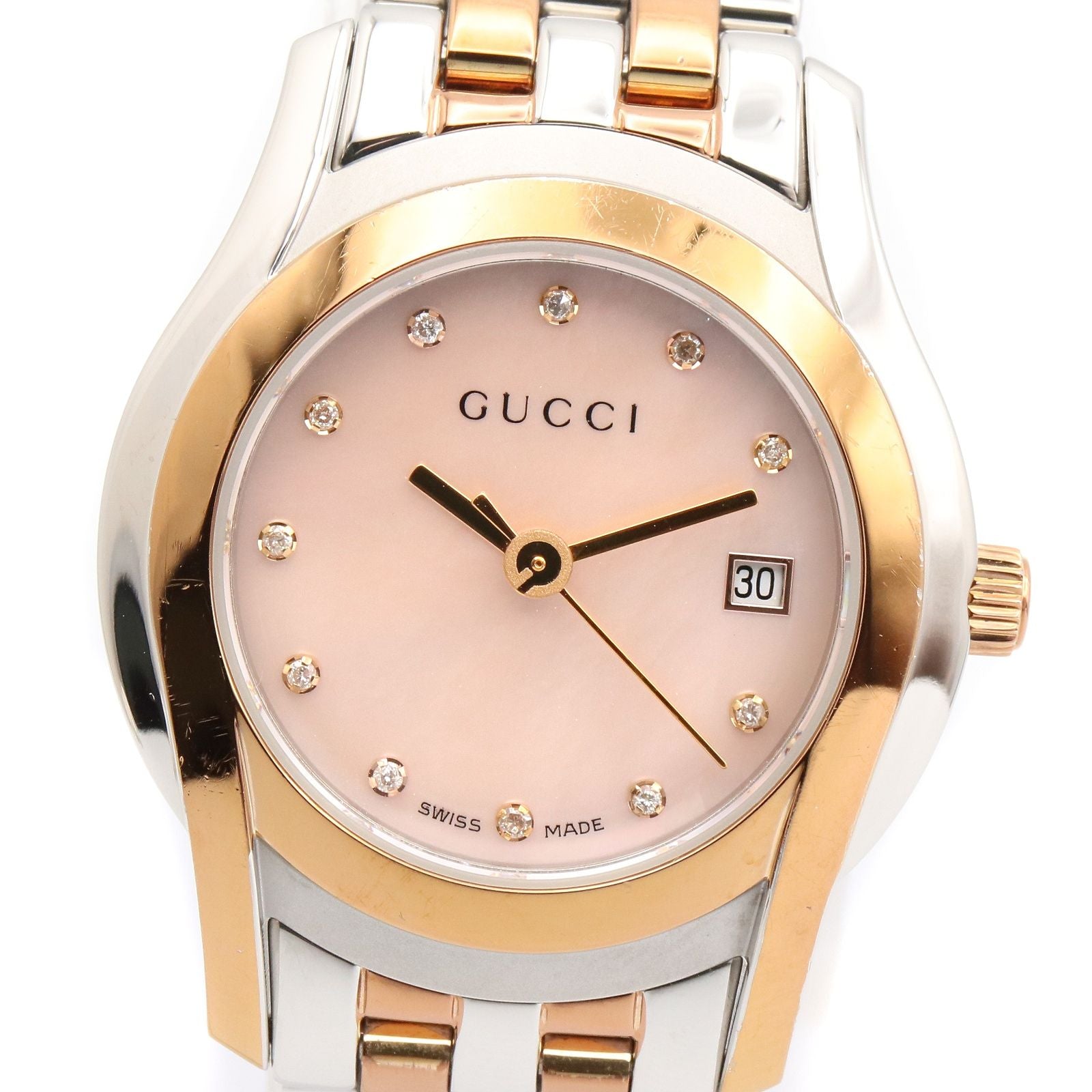 Gucci Watch Pink Shell Stainless Steel — view 3