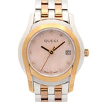 Gucci Watch Pink Shell Stainless Steel
