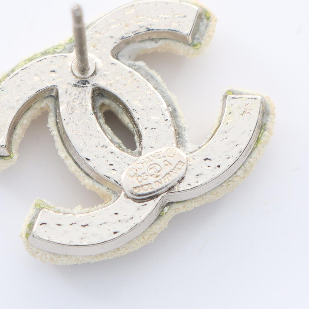 Chanel Earrings CC Logo Stainless Steel — view 3