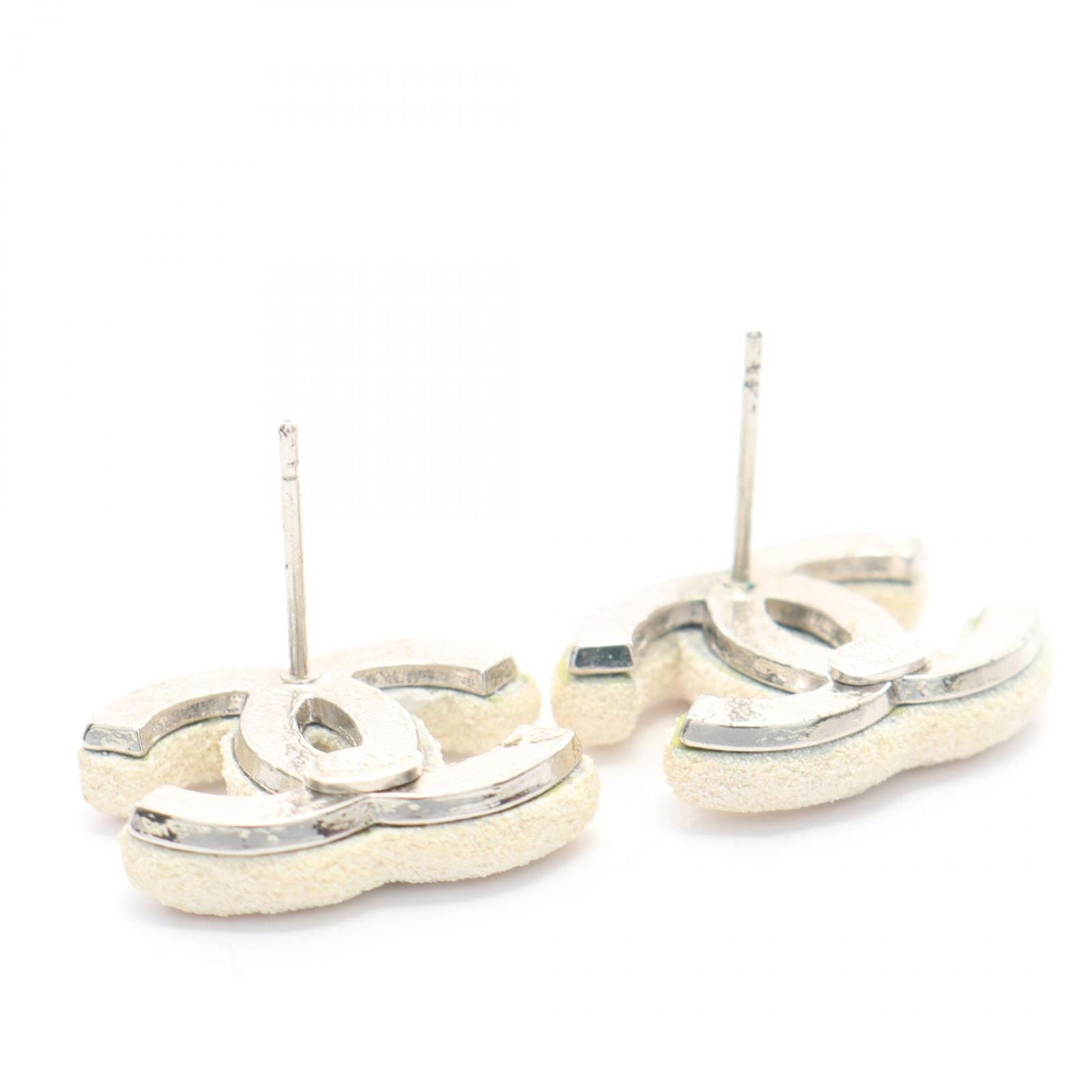 Chanel Earrings CC Logo Stainless Steel — view 6