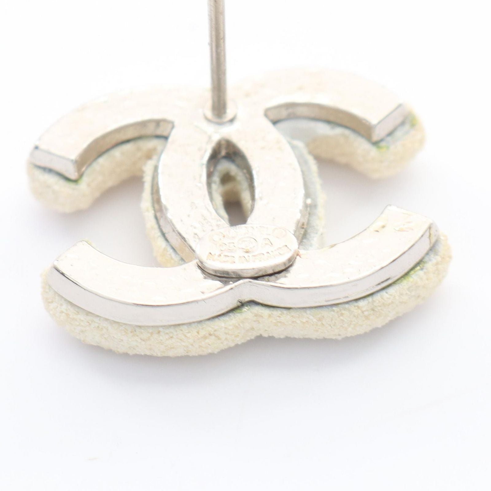 Chanel Earrings CC Logo Stainless Steel — view 5