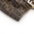 Fendi Tote Zucca Brown Black Canvas Leather Handbag — view 7