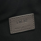 Dior le Waist Bag Saddle Gray Leather Body Back — view 4