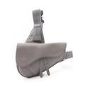 Dior le Waist Bag Saddle Gray Leather Body Back