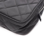 Prada Handbag Tessuto Impuntu 2-Way Black Nylon Saffiano Leather Quilted — view 5