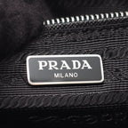 Prada Handbag Tessuto Impuntu 2-Way Black Nylon Saffiano Leather Quilted — view 4