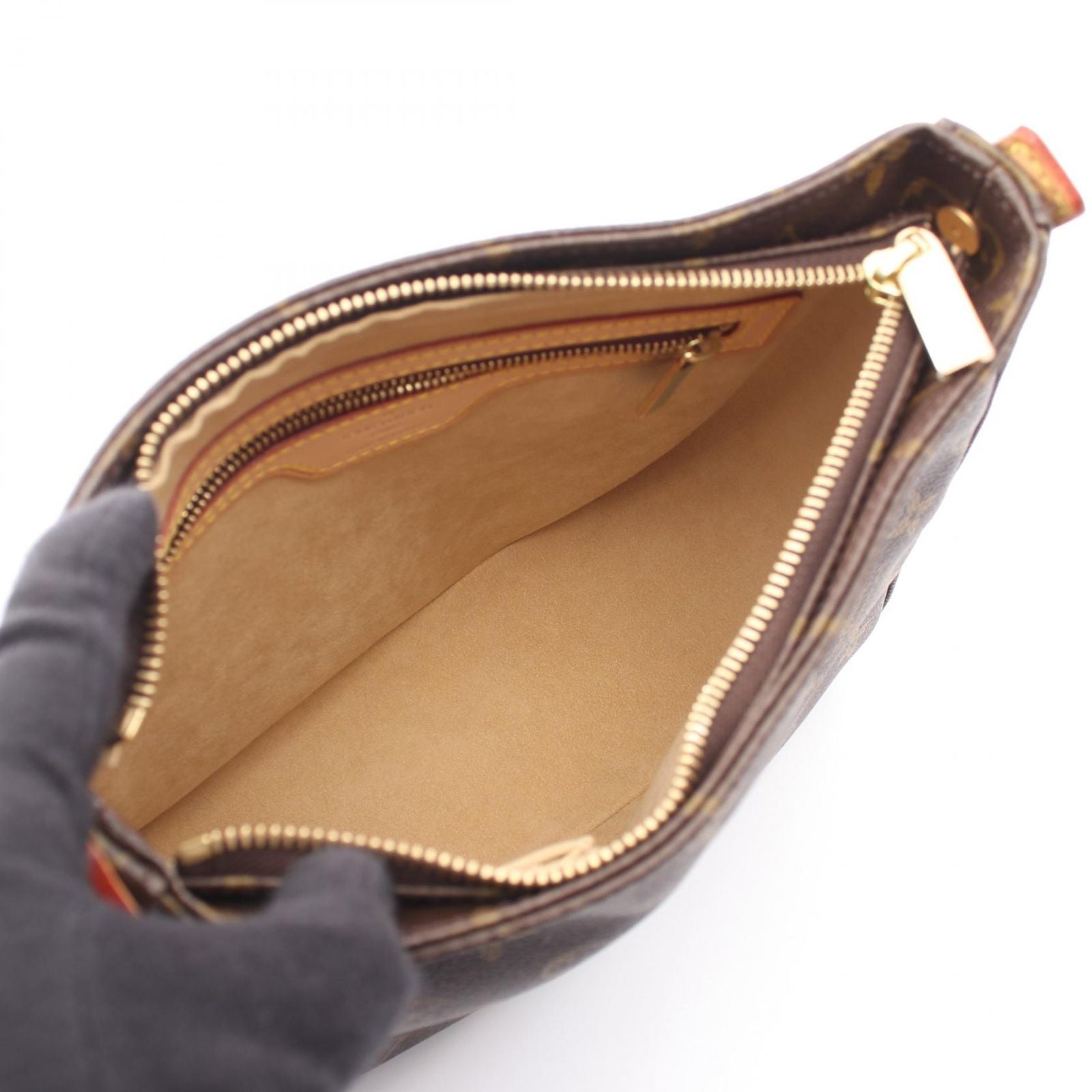 Louis Vuitton Shoulder Bag Looping MM Canvas Leather — view 3