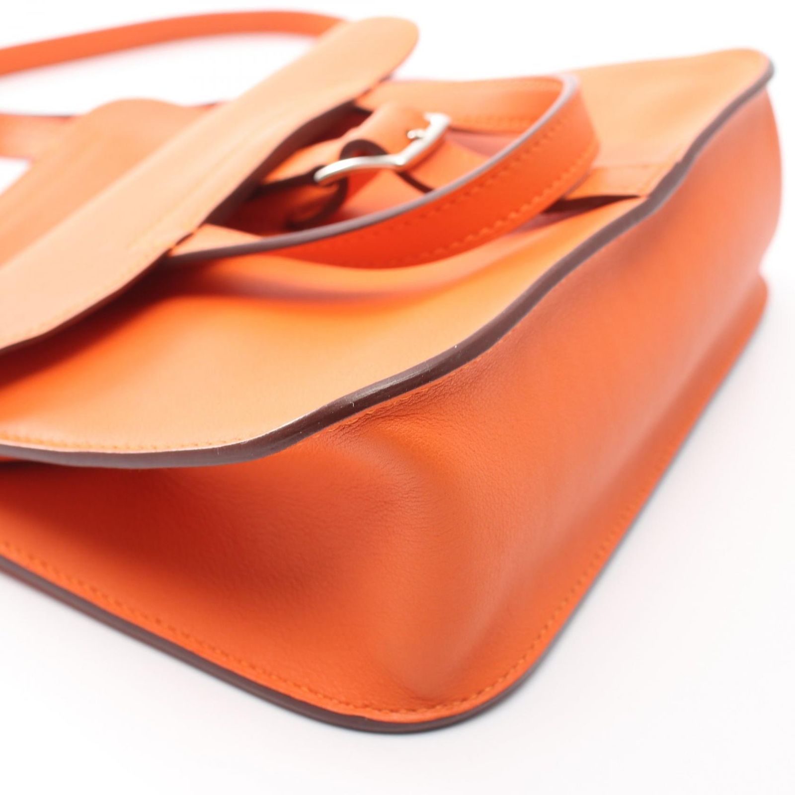 Hermes Handbag Halzan Mini 2-Way Orange — view 8